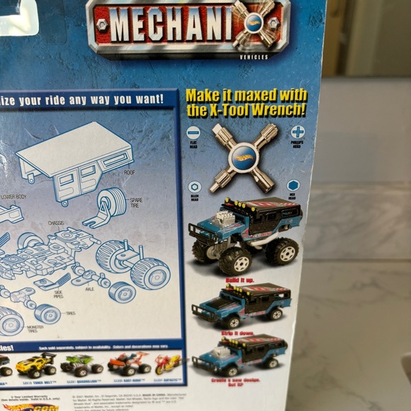 NIB 2001 Hot Wheels Mechanix Custom Hummer Shop Max X Tool Wrench - Picture 7 of 10